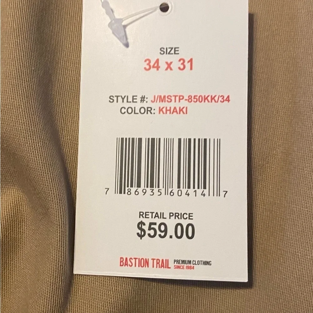 Bastion Trail - NEW - Stretch Khaki Pants. 34x31